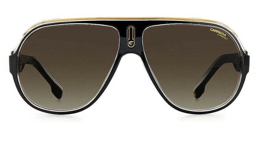 Carrera Speedway/N 2M2/HA Black-Gold/Brown Gradient Aviator Men's Sunglasses