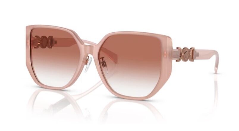 Versace 0VE4449D 5394V0 Opal pink/ Clear Red Gradient Square Women's Sunglasses