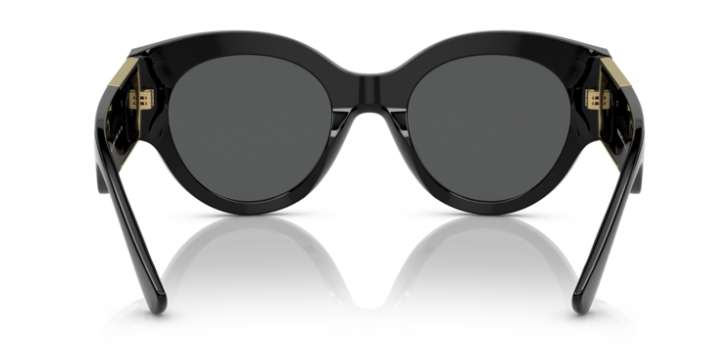 Versace 0VE4438BF GB1/87 Black / Dark grey Round Women's Sunglasses
