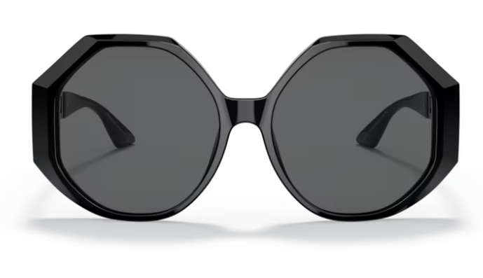 Versace 0VE4395 GB1/87 Black/ Dark grey Square Women's Sunglasses