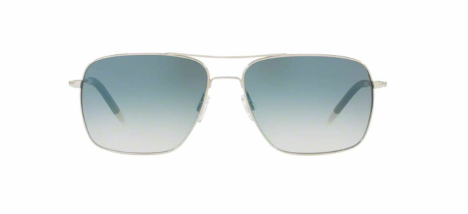 Oliver Peoples CLIFTON OV 1150S  50363F Silver/Chrome Sapphire Sunglasses