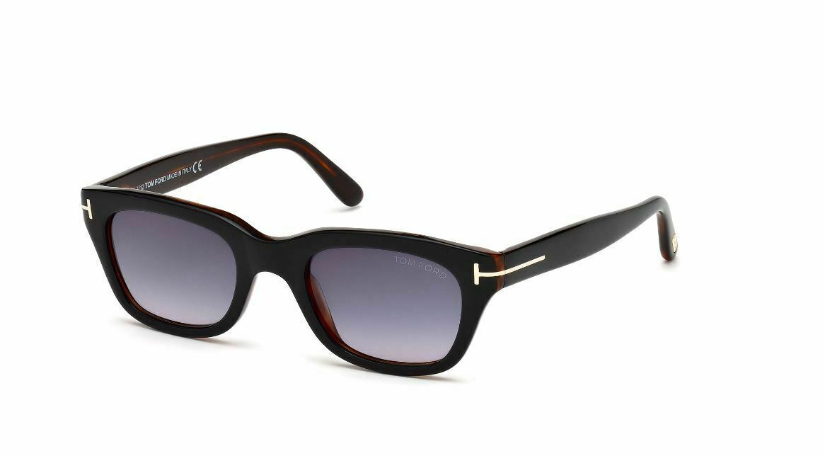 New Tom Ford FT 0237 SNOWDON 05B Black Sunglasses