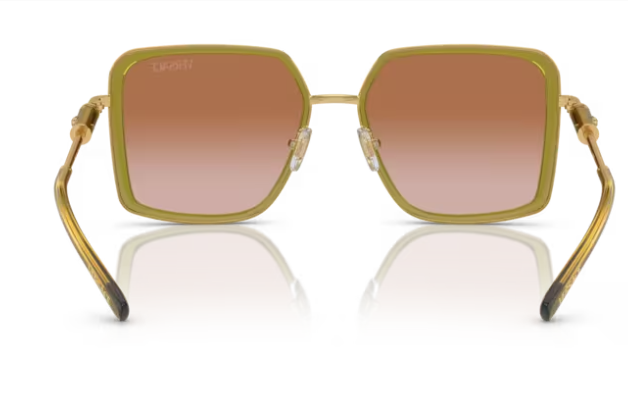 Versace VE2261 150913 Green/ Brown Rectangle Women's Sunglasses