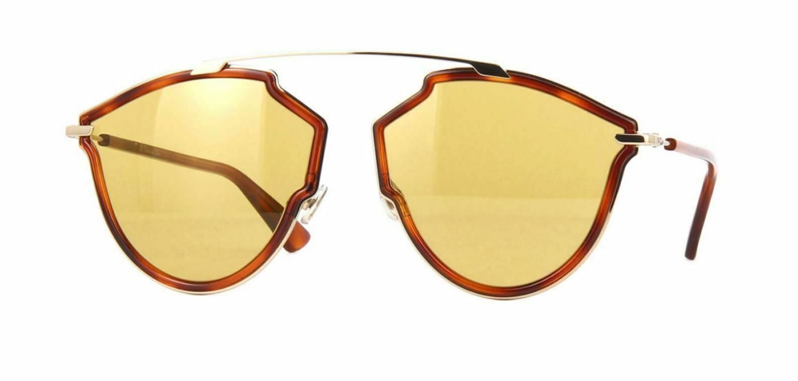 Christian Dior So Real Rise 006J/70 Gold Havana Sunglasses