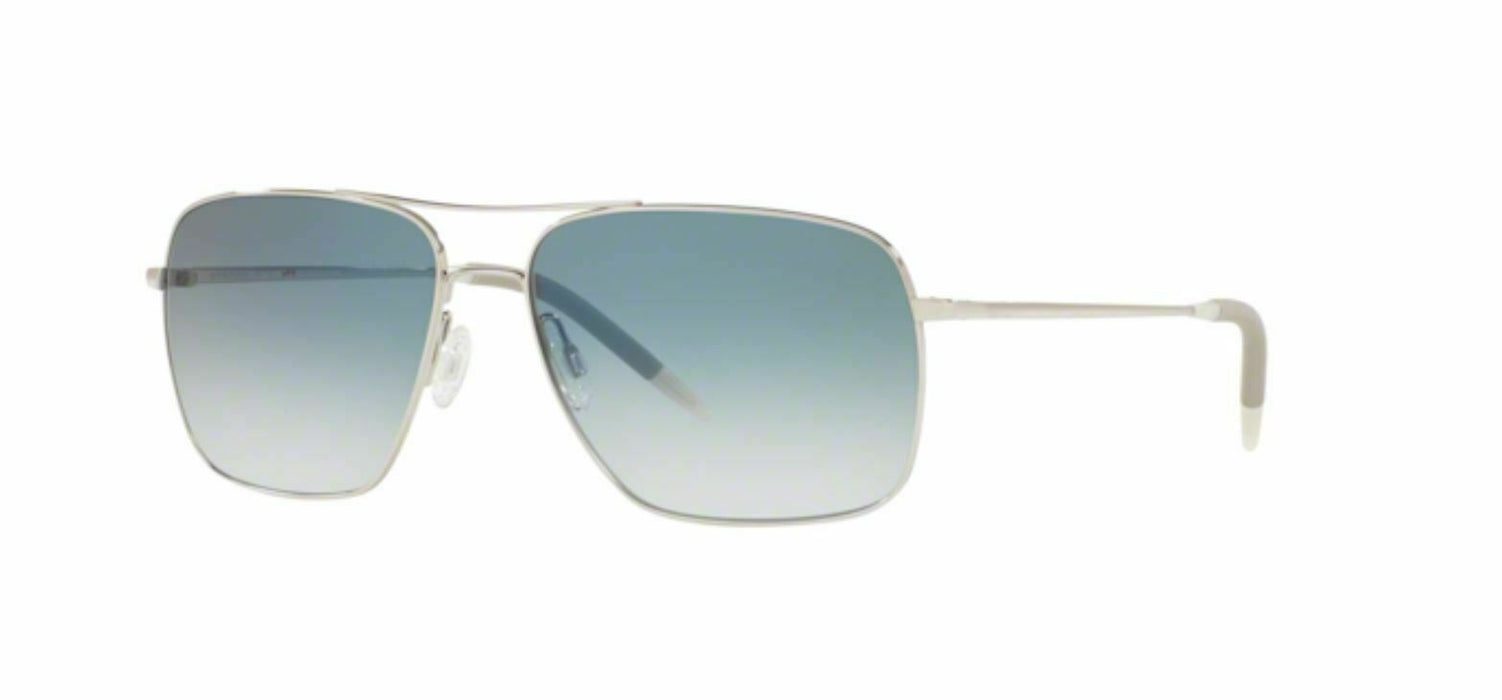 Oliver Peoples CLIFTON OV 1150S  50363F Silver/Chrome Sapphire Sunglasses