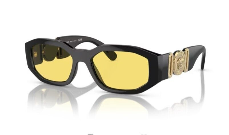 Versace 0VE4361 GB1/85 Black/ Yellow Square Men's Sunglasses