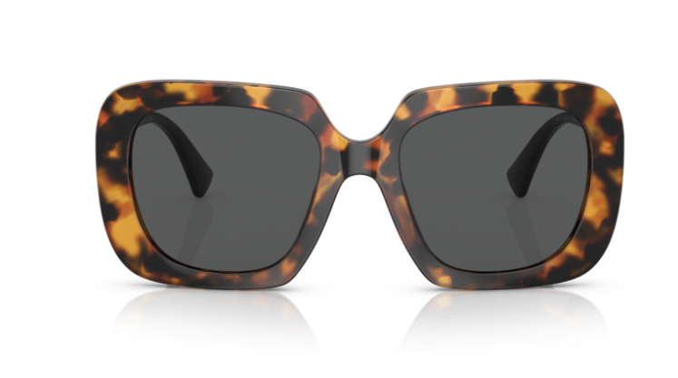Versace 0VE4434 511987 Light havana/Dark grey Square Women's Sunglasses