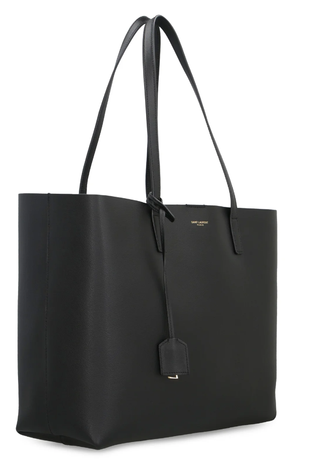 Saint Laurent Black Leather Tote Shoulder Bag 600281CSV0J 1000