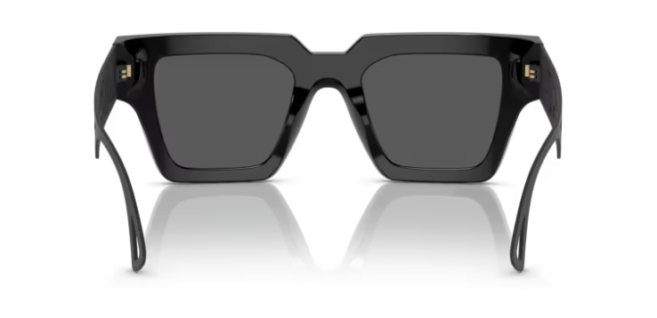 Versace 0VE4431F 538087 Black/Dark Grey Square Women's Sunglasses