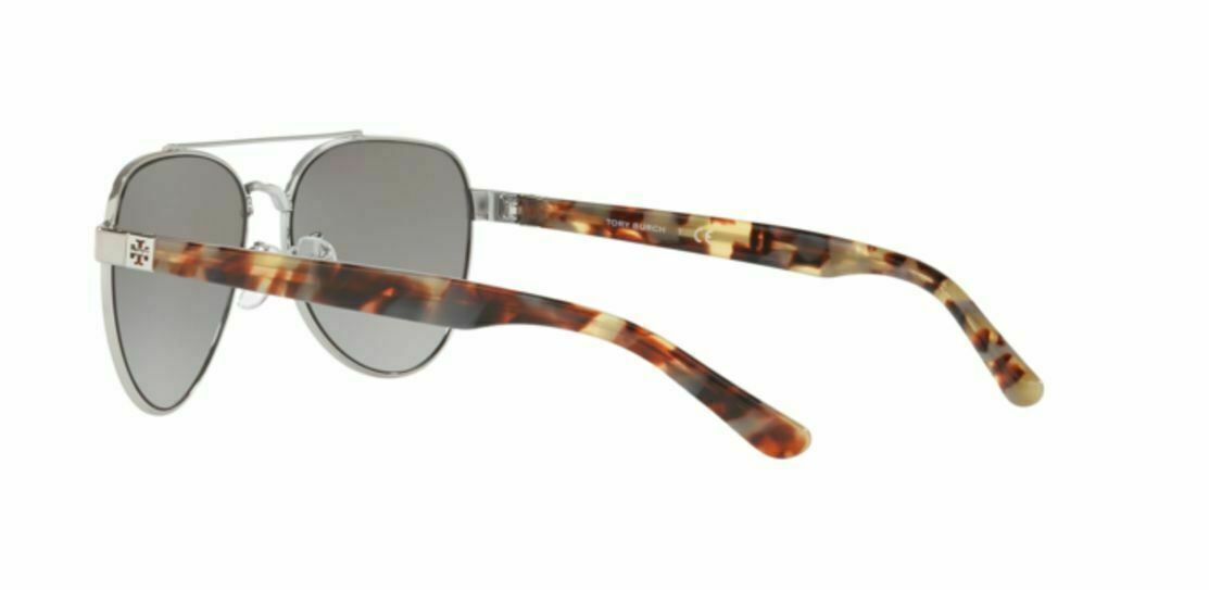 Tory Burch 0TY6070-327511 Shiny Silver Metal 6070 Sunglasses