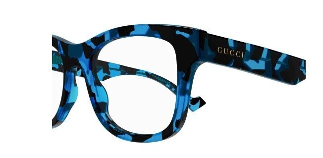 Gucci GG1332O 006 Havana Clear Rectangular Men's Eyeglasses