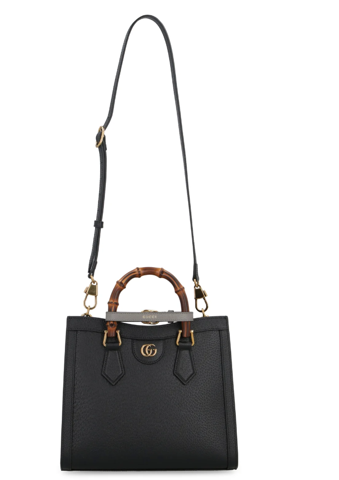 Gucci Diana Small Tote Bag Black Women's Bag 702721U3ZDT 1260