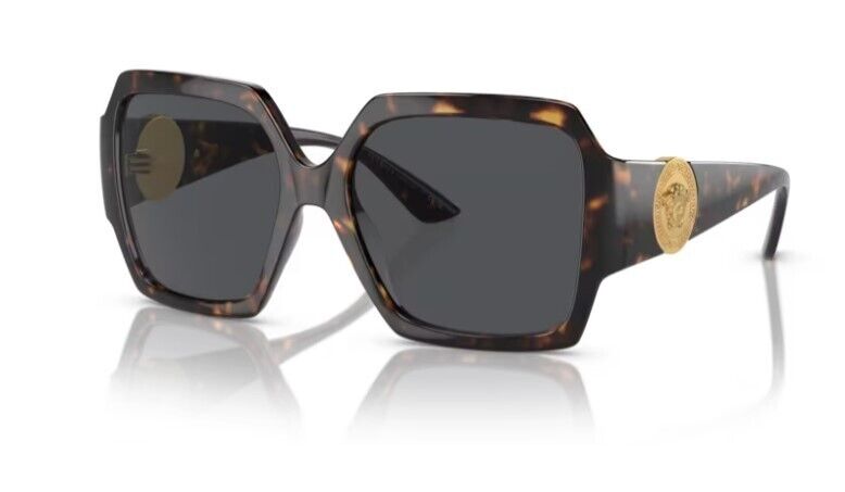 Versace 0VE4453 108/87 Havana/ Dark Grey Square Women's Sunglasses