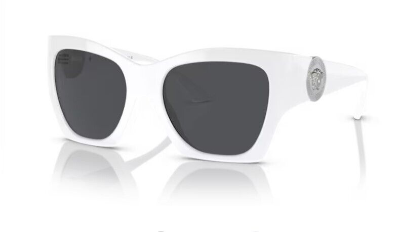 Versace 0VE4452 314/87 White/ Dark Grey Soft Square Women's Sunglasses