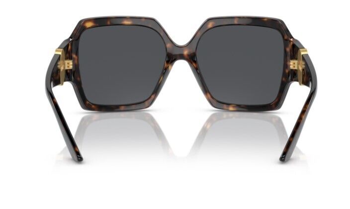 Versace 0VE4453 108/87 Havana/ Dark Grey Square Women's Sunglasses