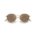 0OV1318ST Gold-framed sunglasses with brown lenses on a white background 6