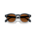 Sunglasses with brown lenses and black frame on a white background 5