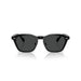 0OV5593S Black sunglasses with dark lenses on a white background