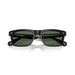 0OV5597SU Black sunglasses with dark lenses on a white background 5