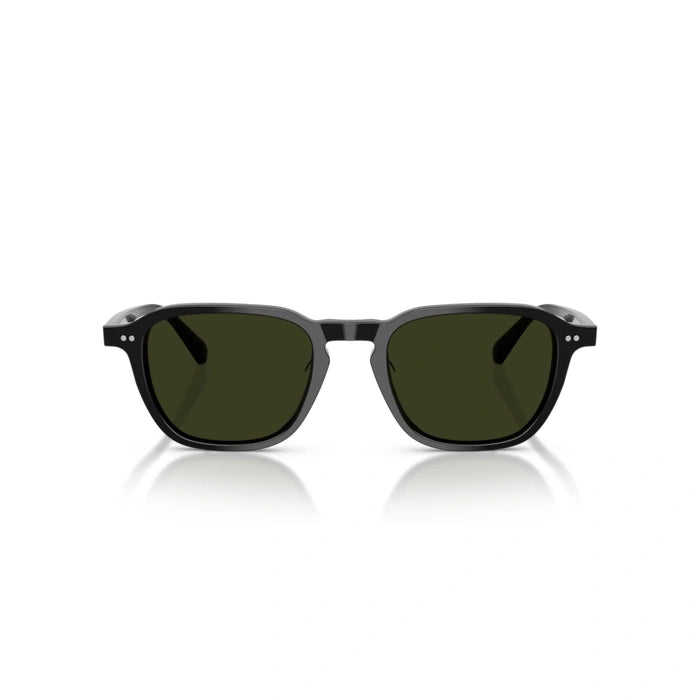 Sunglasses with dark lenses on a white background_5