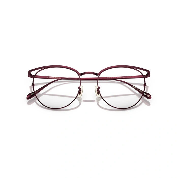 Oliver Peoples 0OV1319T Aviara 5325 - Brushed Burgundy Woman Eyeglasses 52 (M) 6