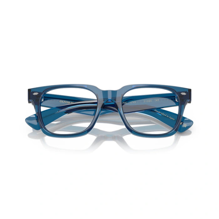 Oliver Peoples 0OV5570U Alfrey 1793 - Translucent Blue Man Eyeglasses 51 (L) 6