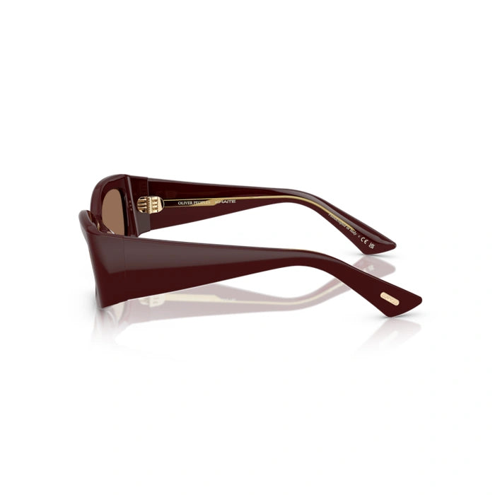 0OV5575SU Woman Burgundy Sunglasses 3