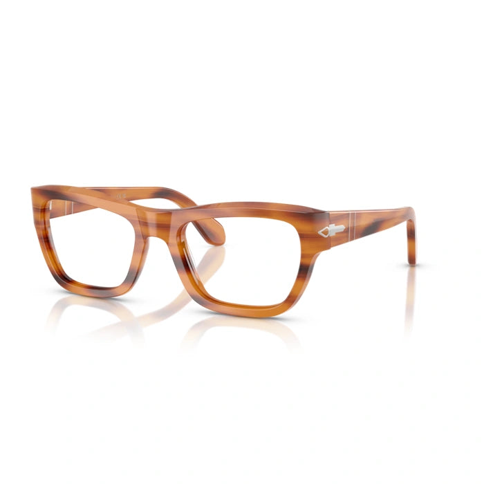 Persol 0PO0091V 960 - Striped Brown Unisex Eyeglasses 53 (M) 2
