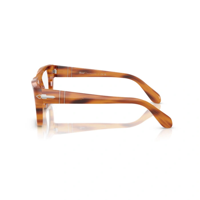Persol 0PO0091V 960 - Striped Brown Unisex Eyeglasses 53 (M) 3