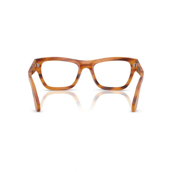 Persol 0PO0091V 960 - Striped Brown Unisex Eyeglasses 53 (M) 4