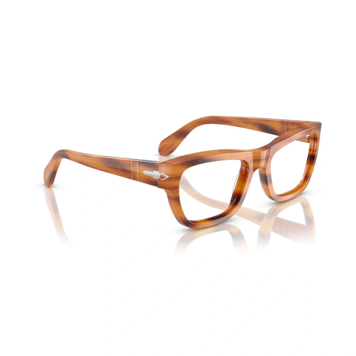 Persol 0PO0091V 960 - Striped Brown Unisex Eyeglasses 53 (M) 5