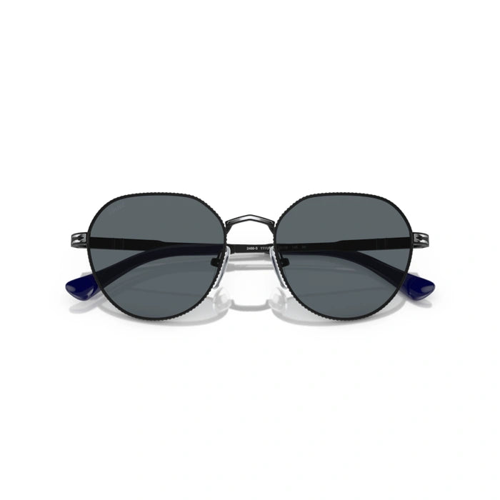 Persol 0po2486s-1111r5 Black/silver Unisex Sunglasses 1