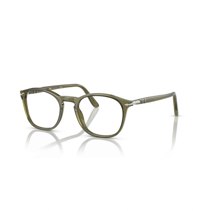Persol 0PO3007V 1142 - Olive Transparent Man Eyeglasses 52 (S) 2