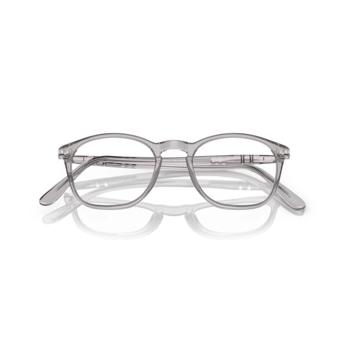 Persol 0PO3007V 309 - Transparent Grey Man Eyeglasses 50 (XS) 1
