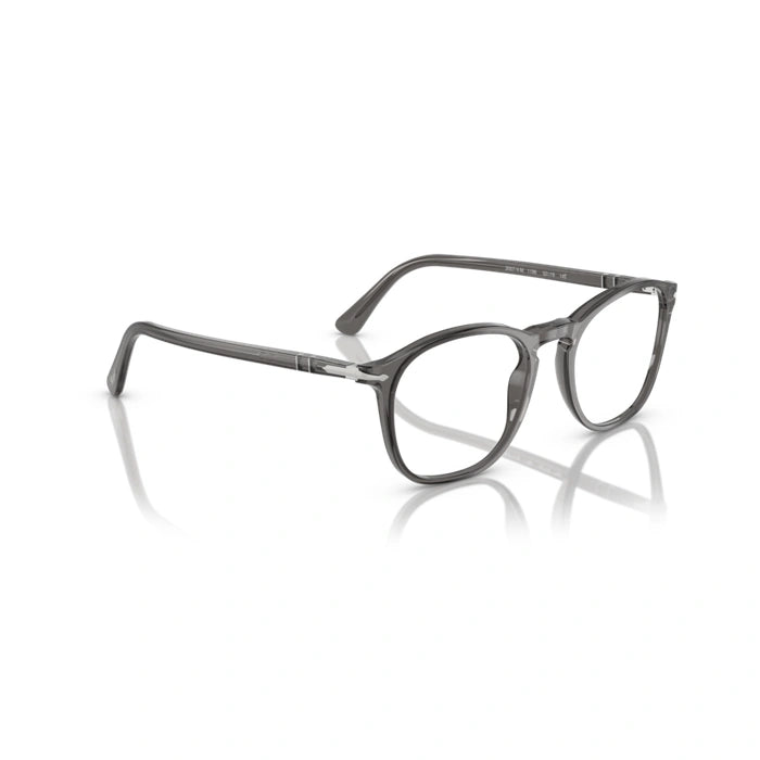 Persol 0PO3007VM 1196 - Transparent Grey Man Eyeglasses 52 (L) 5