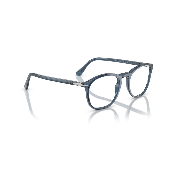 Persol 0PO3007VM 1197 - Transparent Denim Blue Man Eyeglasses 50 (M) 5