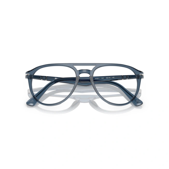 Persol 0PO3160V 1197 - Transparent Denim Blue Man Eyeglasses 52 (M) 7