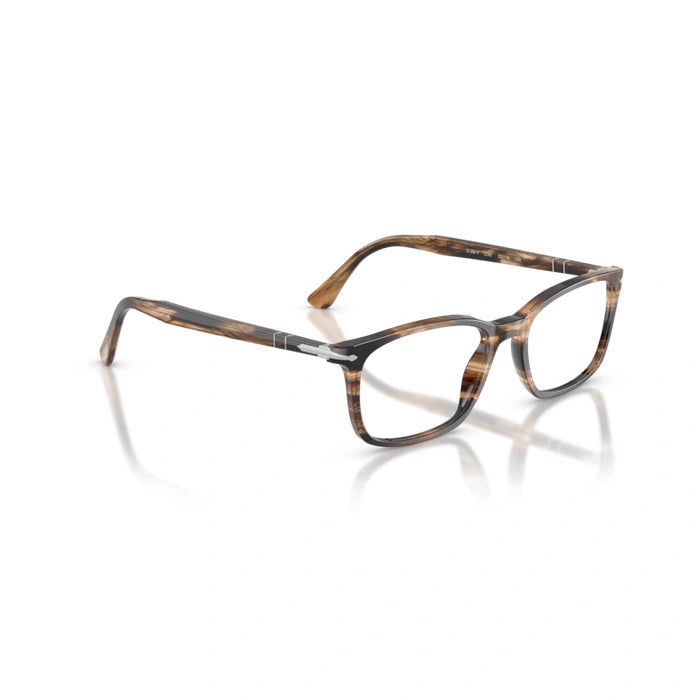 Persol 0PO3189V 1236 - Striped Black & Greish Brown Man Eyeglasses 55 (XL) 5
