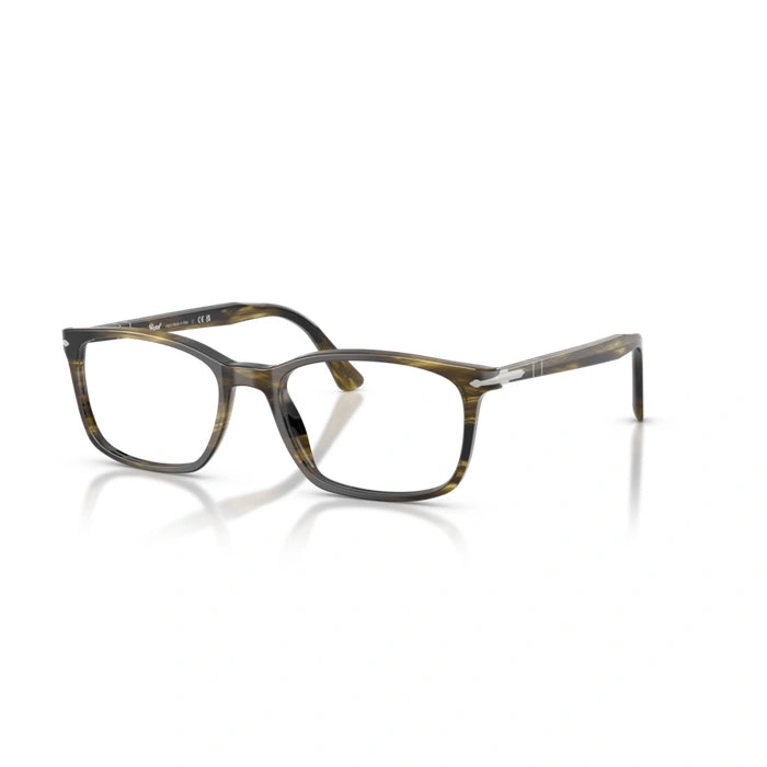 Persol 0PO3189V 1237 - Striped Black & Olive Green Man Eyeglasses 53 (L) 2