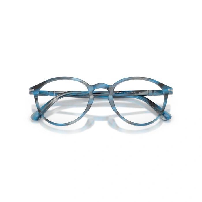 Persol 0PO3218V 1234 - Striped Blue And Grey Unisex Eyeglasses 51 (L) 7