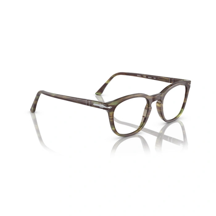 Persol 0PO3258V 1156 - Striped Green Unisex Eyeglasses 45 (XXS) 4