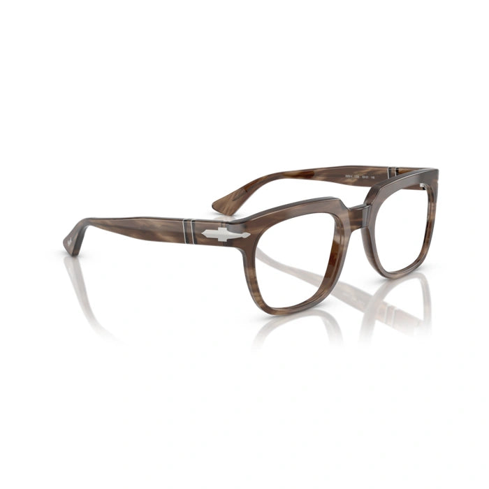 Persol 0PO3325V 1208 - Striped Brown Unisex Eyeglasses 52 (M) 5