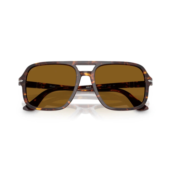 Persol 0po3328s-121533 Brown/bright yellow Male Sunglasses 1