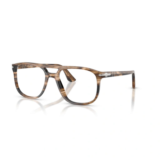 Persol 0PO3329V Greta 1236 - Striped Black & Greish Brown Unisex Eyeglasses 52 (S) 2