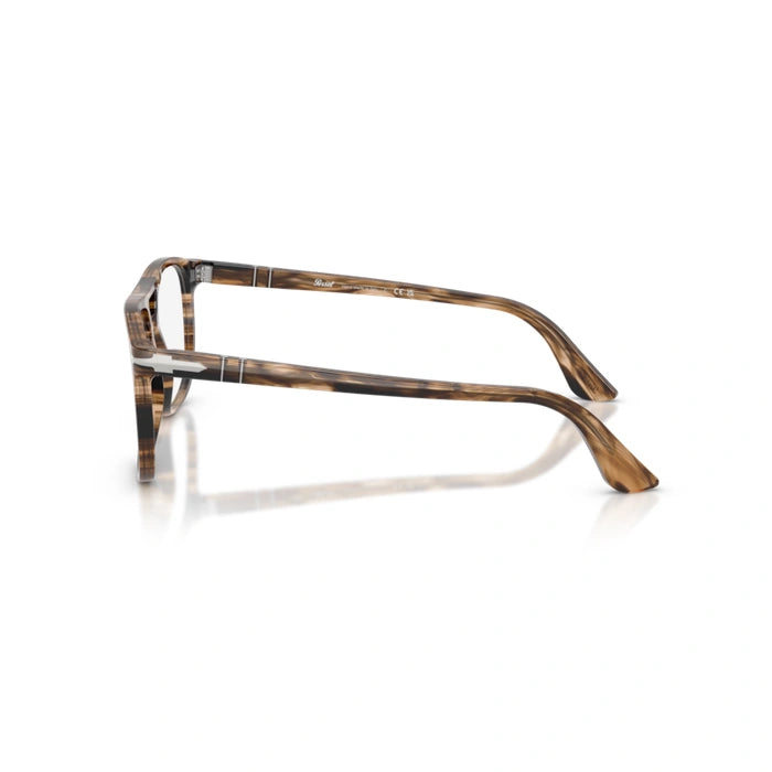 Persol 0PO3329V Greta 1236 - Striped Black & Greish Brown Unisex Eyeglasses 52 (S) 3