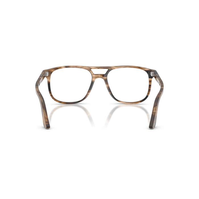 Persol 0PO3329V Greta 1236 - Striped Black & Greish Brown Unisex Eyeglasses 54 (M) 4