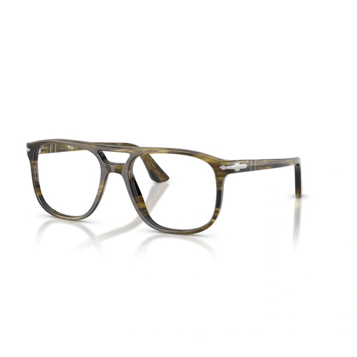 Persol 0PO3329V 1237 - Striped Black & Olive Green Unisex Eyeglasses 54 (M) 2
