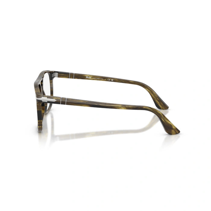 Persol 0PO3329V 1237 - Striped Black & Olive Green Unisex Eyeglasses 52 (S) 3