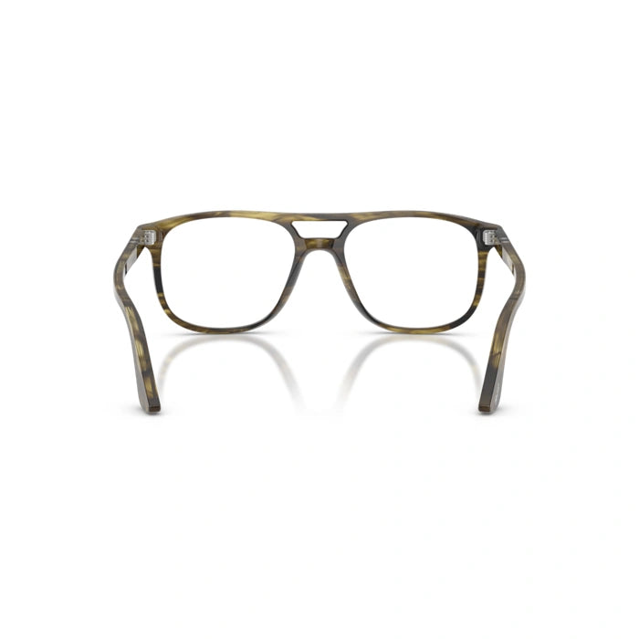 Persol 0PO3329V 1237 - Striped Black & Olive Green Unisex Eyeglasses 54 (M) 4