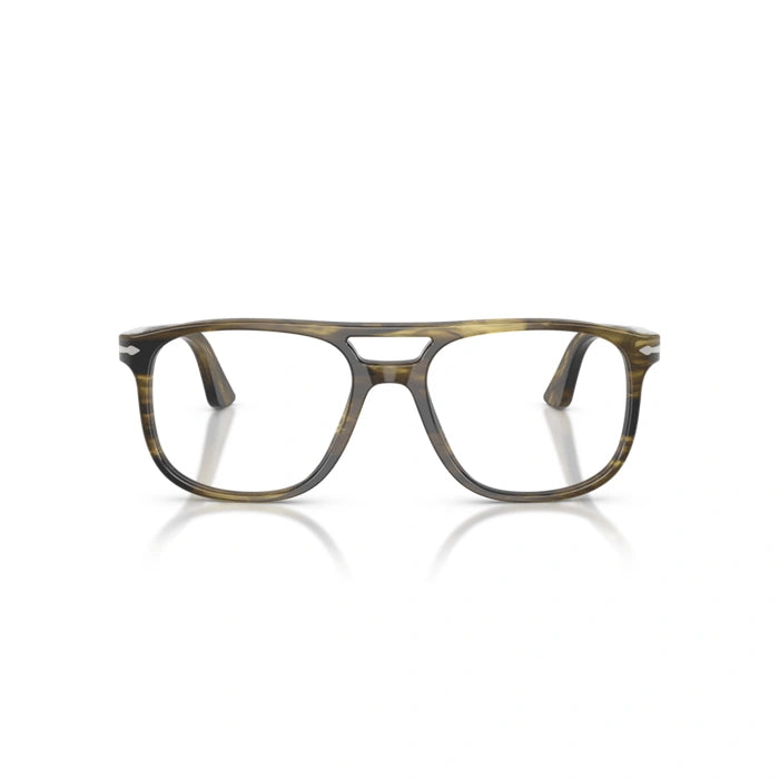 Persol 0PO3329V 1237 - Striped Black & Olive Green Unisex Eyeglasses 54 (M) 6